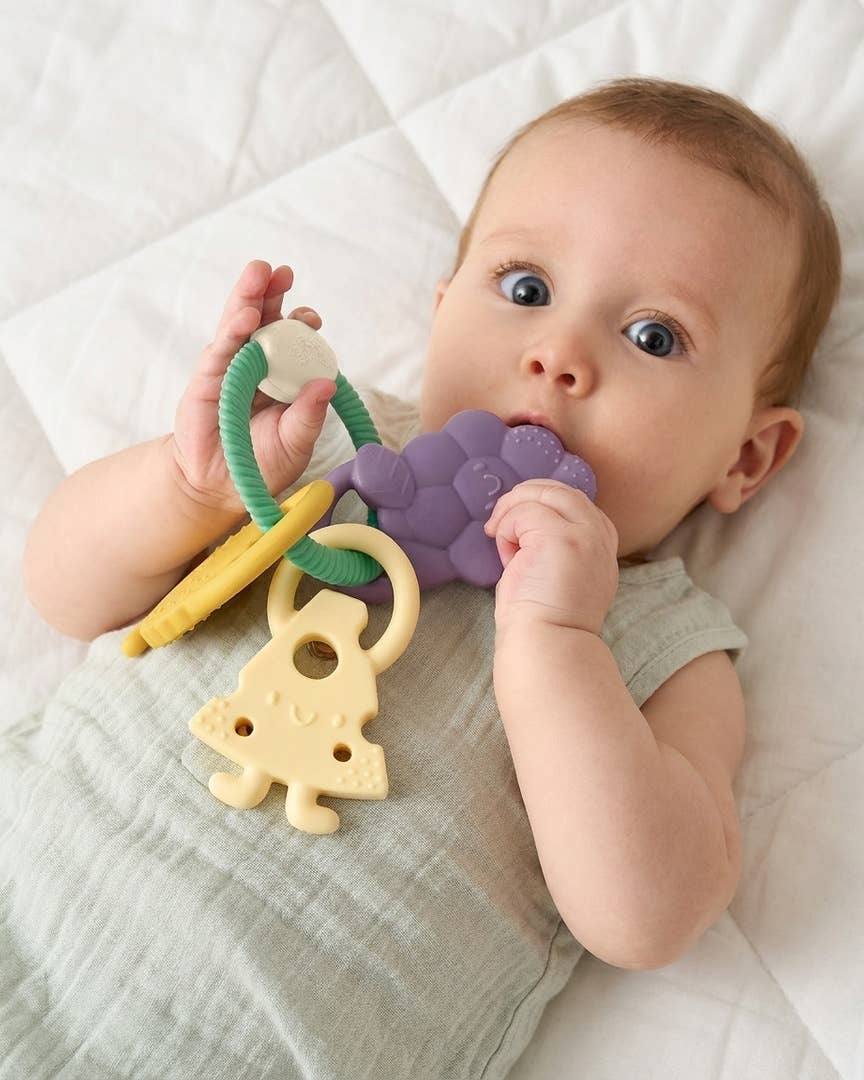 Itzy Trio™ Multi-textured Silicone Teether Charcuterie