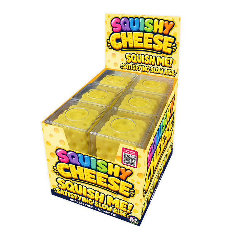 Fun Doh Slow Rise Cheese Squishies | Viral Sensory Display