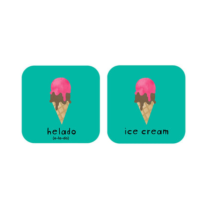 Minilingo Spanish/English Bilingual Flashcards for Kids