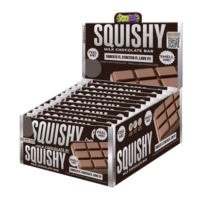 Fun Doh Slow Rise Scented Squishy Chocolate Bar - 12/Display