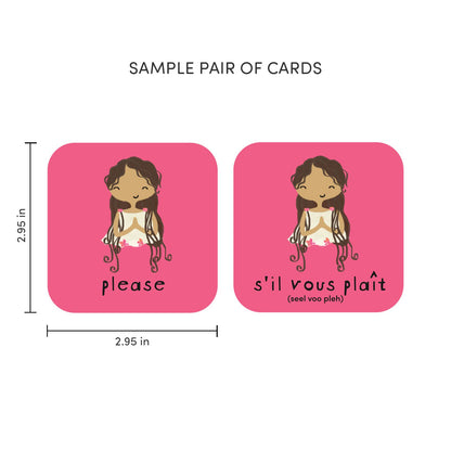 Minilingo Bilingual French/English Flashcards for Kids