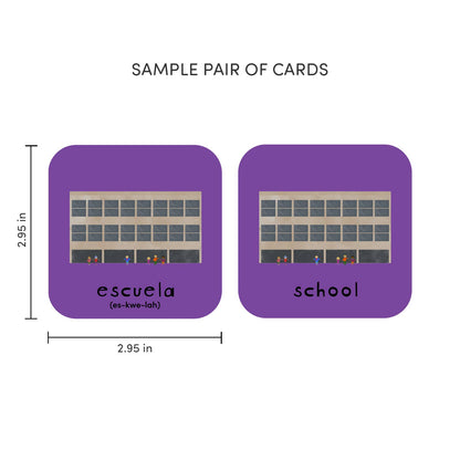 Minilingo Spanish/English Bilingual Flashcards for Kids
