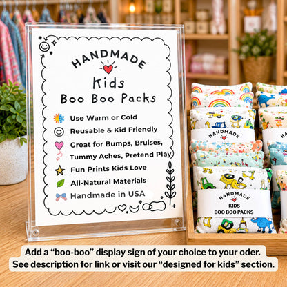 Boo Boo Bag For Kids ⋆ Hot Cold Rice Pack Minis Assorted 2pc