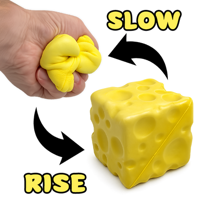 Fun Doh Slow Rise Cheese Squishies | Viral Sensory Display