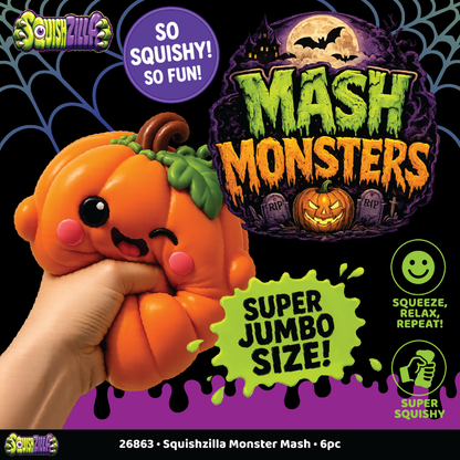 Fun Doh JUMBO Mash Monsters Squishy Fidget Toy - 6/Display