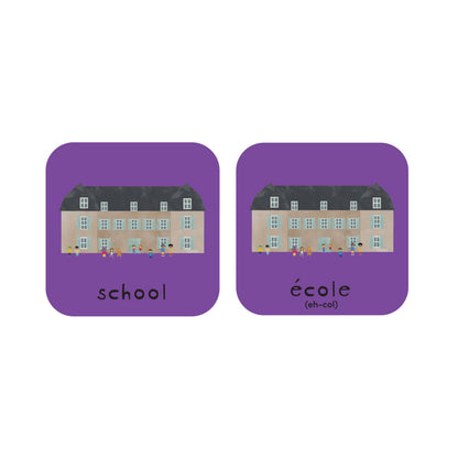 Minilingo Bilingual French/English Flashcards for Kids