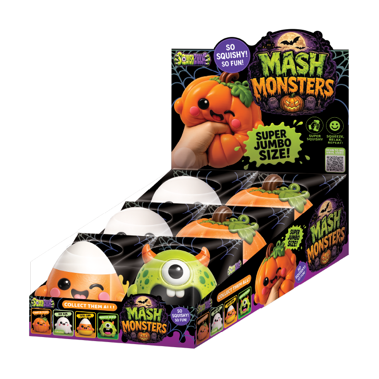 Fun Doh JUMBO Mash Monsters Squishy Fidget Toy - 6/Display