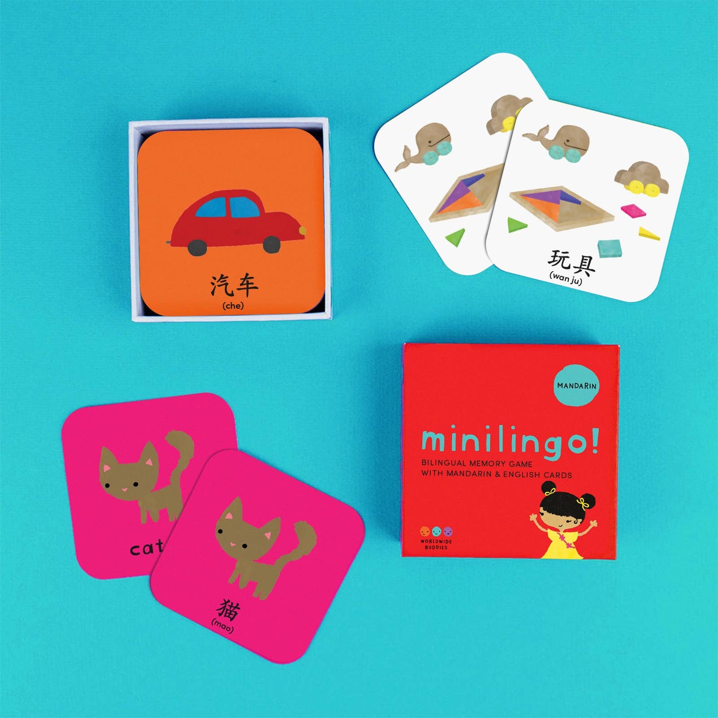 Minilingo Mandarin/English Bilingual Flashcards