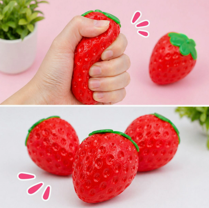 Strawberry Squishy Fidget Toy for Stress Relief