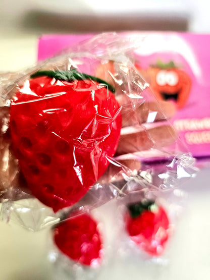 Strawberry Squishy Fidget Toy for Stress Relief