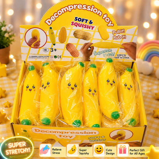 Banana Squishy Fidget Toy Stress Relief