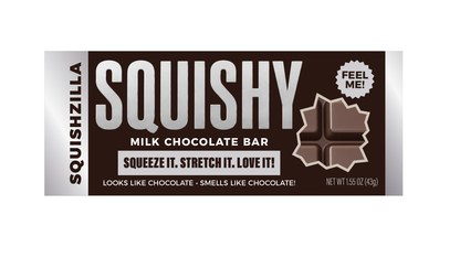 Fun Doh Slow Rise Scented Squishy Chocolate Bar - 12/Display